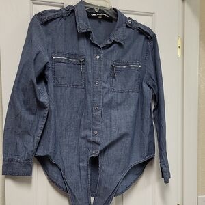 Karl Lagerfeld Indigo Denim Top